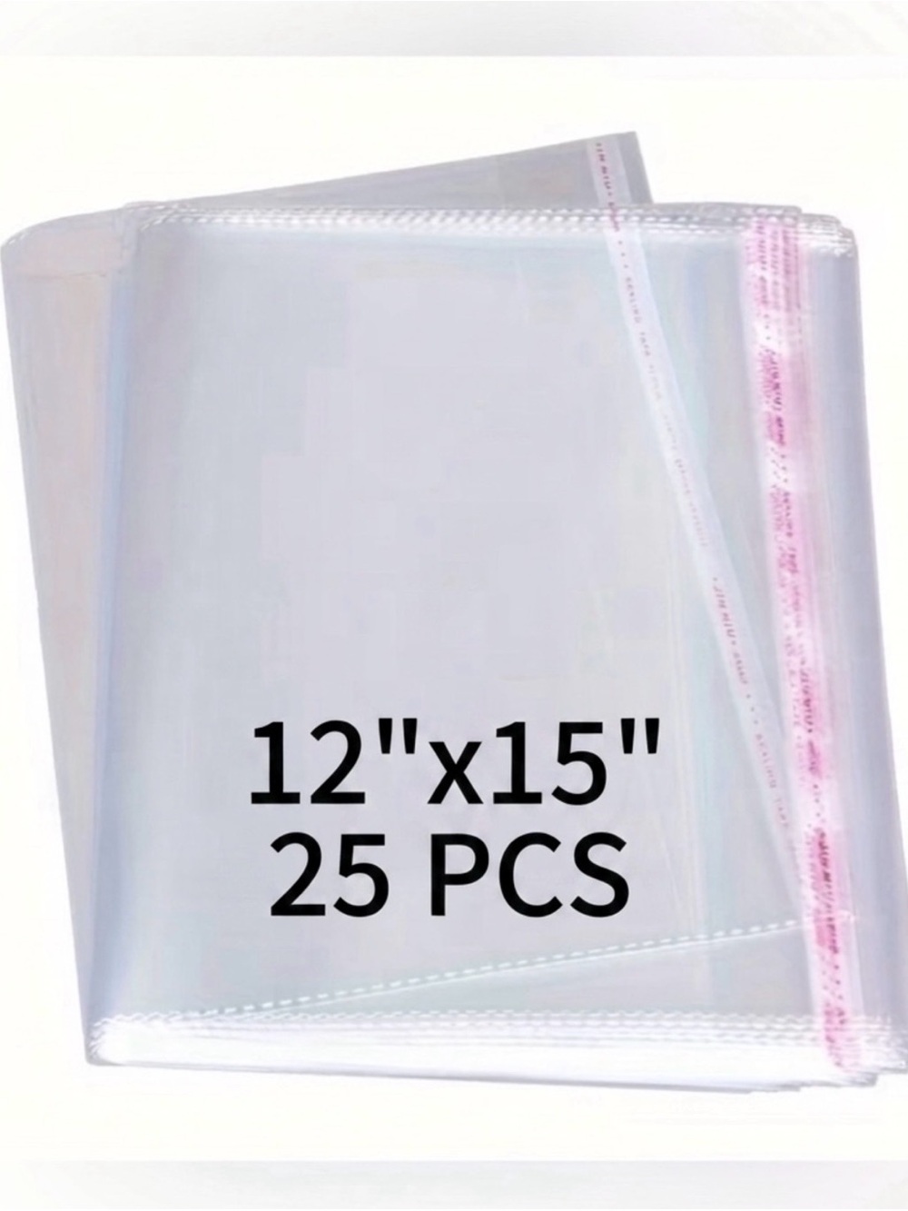 225PC Bundle:25 Large Poly Mailers, 25 Large Cello Bags, 25 Cards & 150 Stickers - Picture 3 of 8